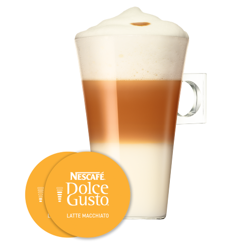 Chávena e Imagem Cápsula LATTE MACCHIATO NESCAFÉ® Dolce Gusto®