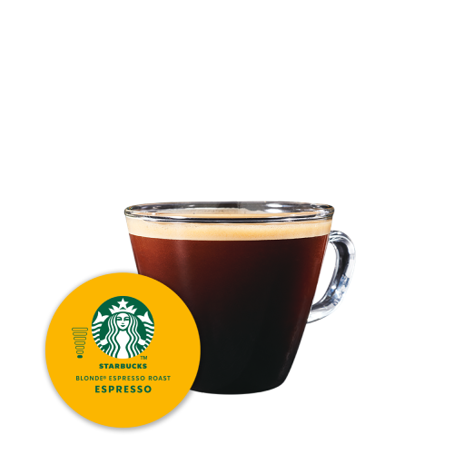 Chávena e Imagem Cápsula STARBUCKS® BLONDE ESPRESSO ROAST NESCAFÉ® Dolce Gusto®